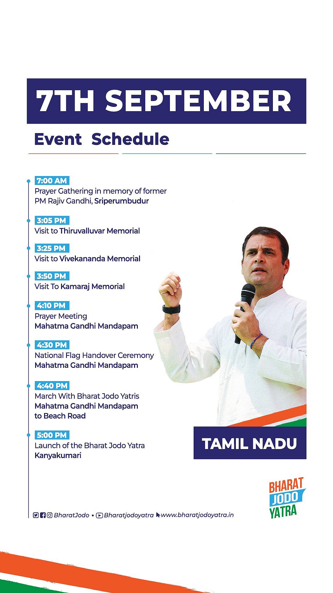 Congress to launch ‘Bharat Jodo Yatra’ today