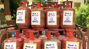 TRS hits back at FM Nirmala Sitharaman with PM's pictures on LPG cylinders