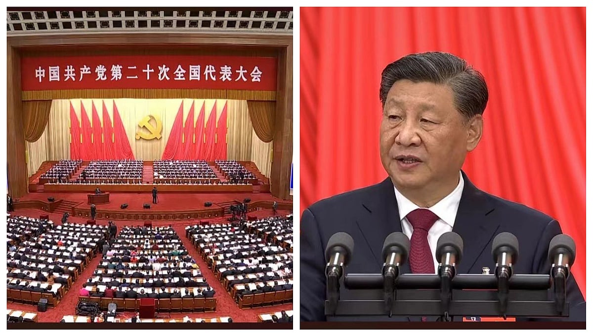 Xi Jinping addresses the 20th National Congress of the Chinese Communist Party in Beijing, China
Photo courtesy: Twitter @AbdurehmanMunir