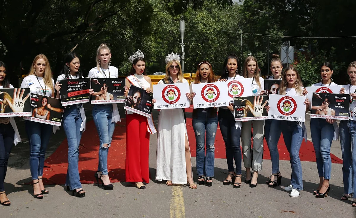 International Girl Child Day: Beauty queens from 25 countries raise voice against domestic violence