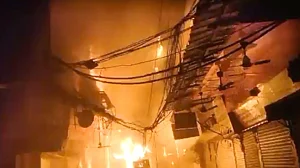 Over 50 shops gutted in fire at wholesale market in Delhi's Chandni Chowk