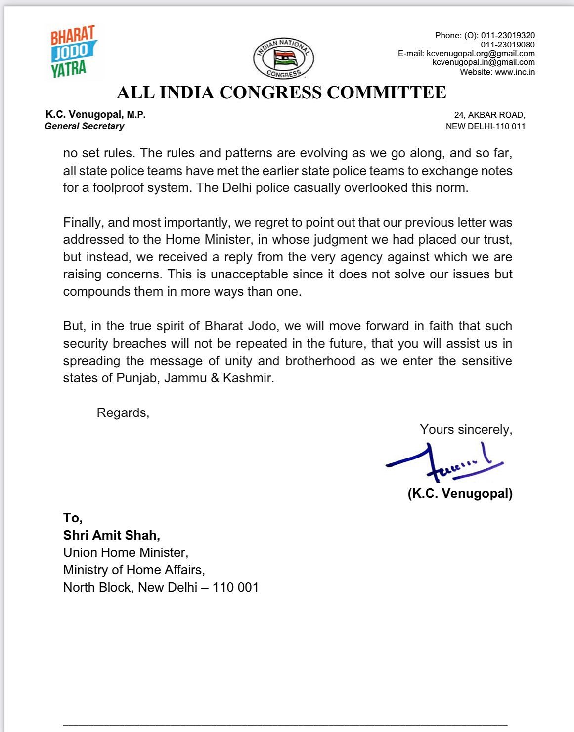 When BJP leaders flout security protocol, the govt doesn't complain: Rahul Gandhi on his security breach
