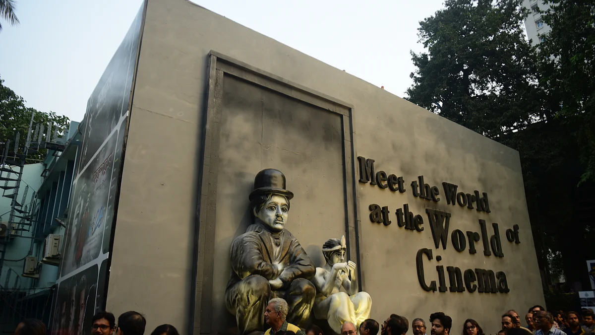 KIFF 2022 tagline: Meet the World at the World of Cinema. Photos by Samudraneel Guha