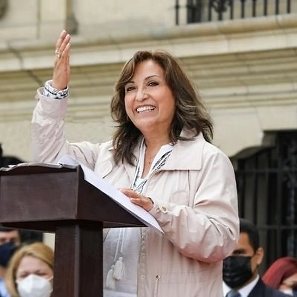 Dina Boluarte is Peru's new president. (Photo: Twitter/DinaErcilia)