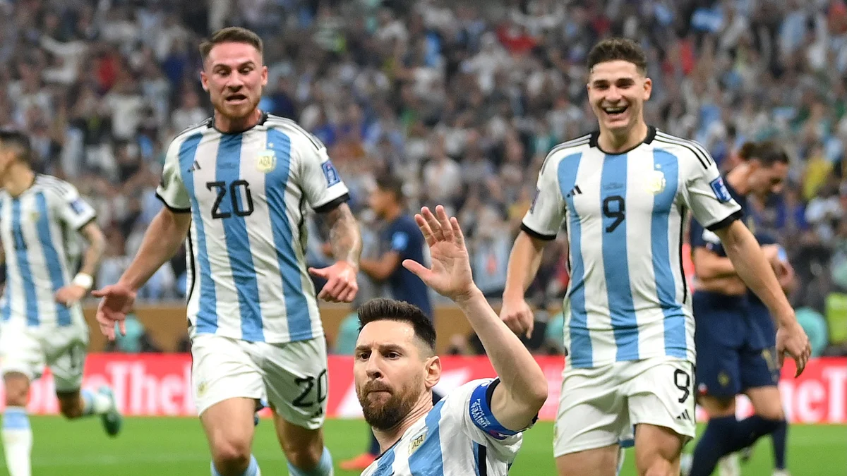 FIFA World Cup Final: Argentina two goals ahead at half time