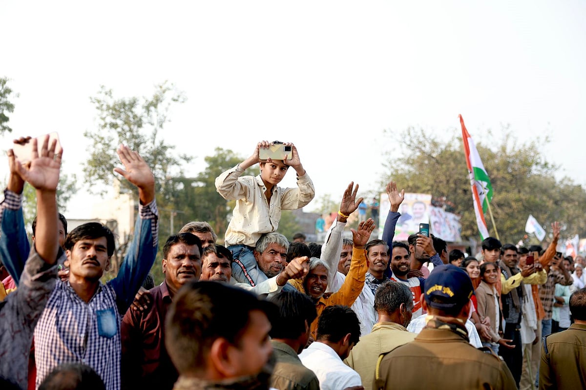 Glimpses from the Bharat Jodo Yatra in Madhya Pradesh, just before it entered Rajasthan on Sunday