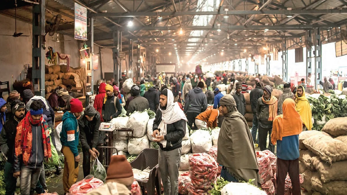 Farmers selling their produce at a mandi (Representative image)