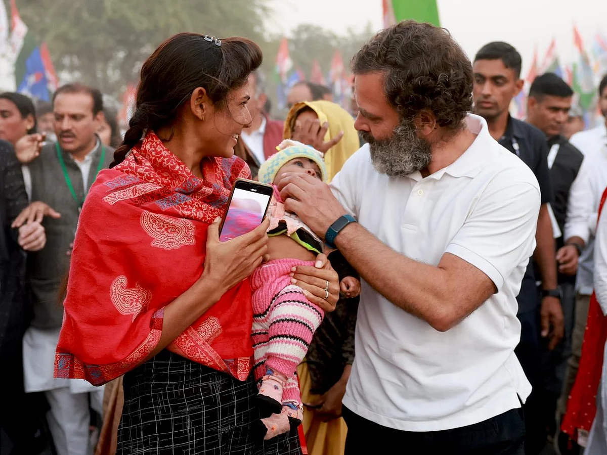 Bharat Jodo Yatra: Rahul interacts with people, takes bullock cart ride in Rajasthan's Bundi