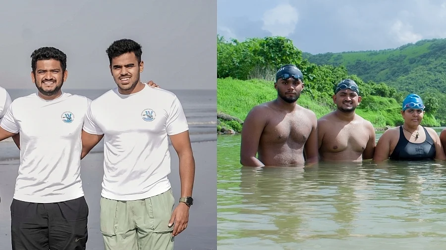 5 youths, 1 girl to relay-swim 1,100-kms Mumbai-Goa return, set new world record.