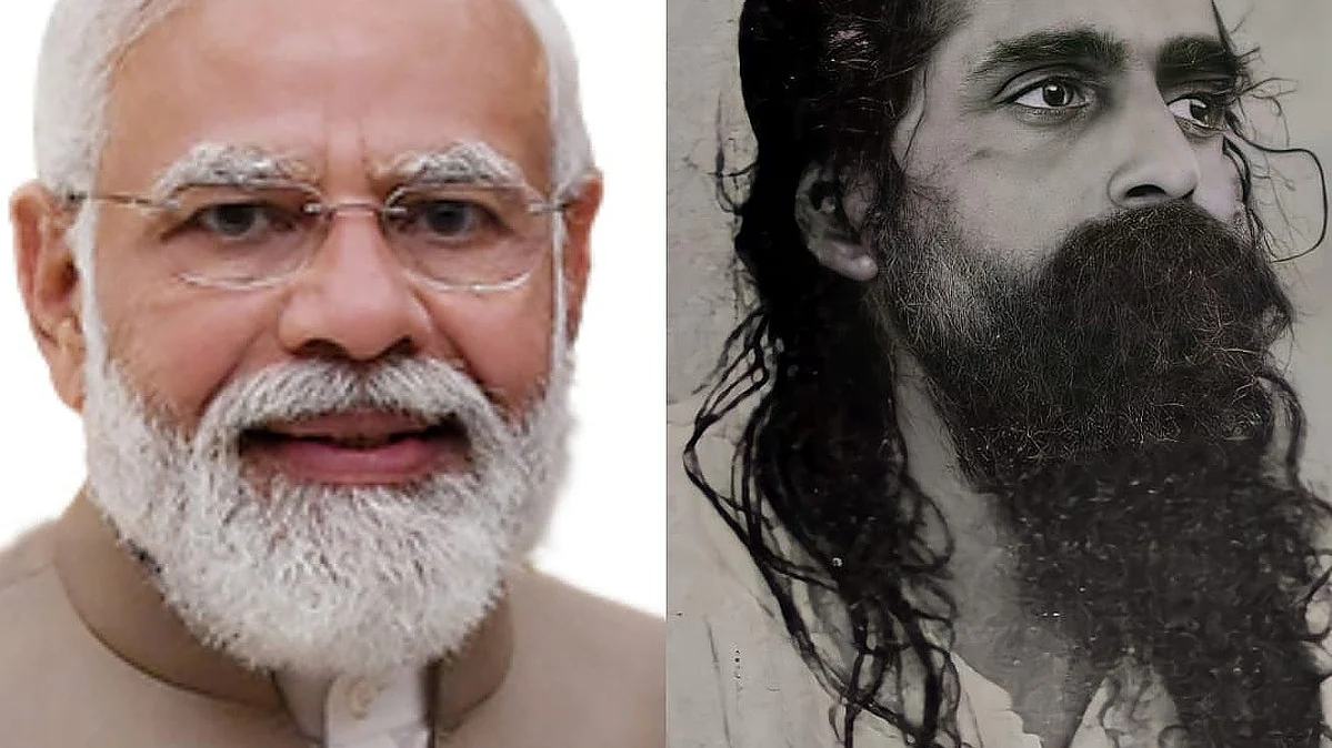 Narendra Modi (Left) and MS Golwalkar (Right)