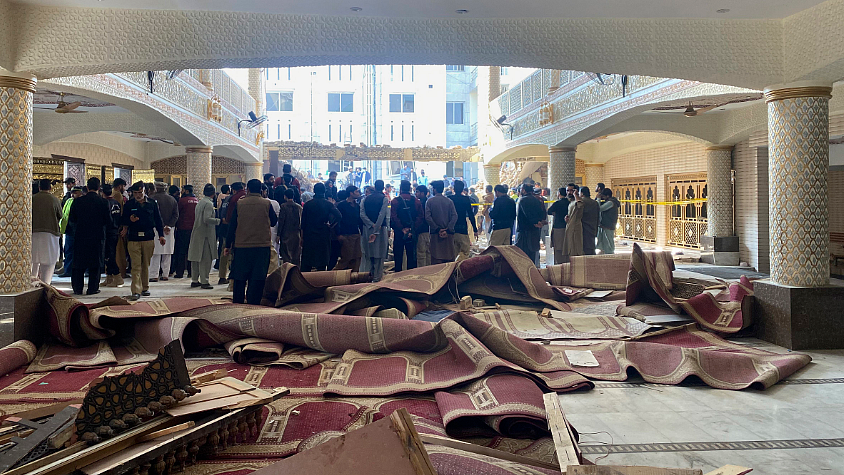 61 killed, over 150 injured in Taliban suicide attack at mosque in high-security zone in Pakistan's Peshawar