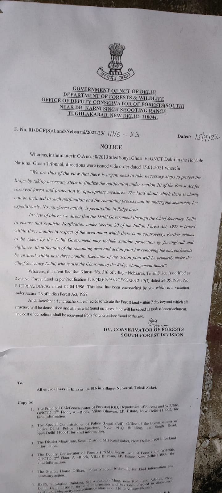 Official apathy, collusion thwart court orders to preserve Delhi ridge, being lost to human avarice