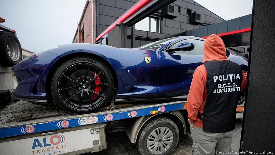 Romanian authorities seize Andrew Tate's luxury cars
