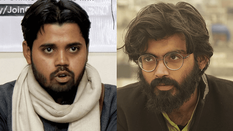 (L-R): Asif Iqbal Tanha and Sharjeel Imam