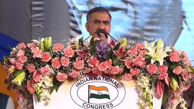 Himachal Pradesh Chief Minister Sukhvinder Singh Sukhu at the Congress Plenary Session. 