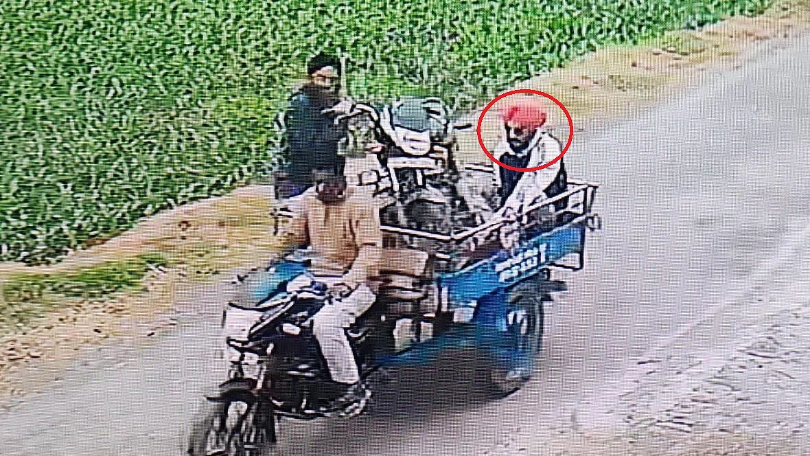 Screen grab of the latest CCTV footage recorded near Phillaur