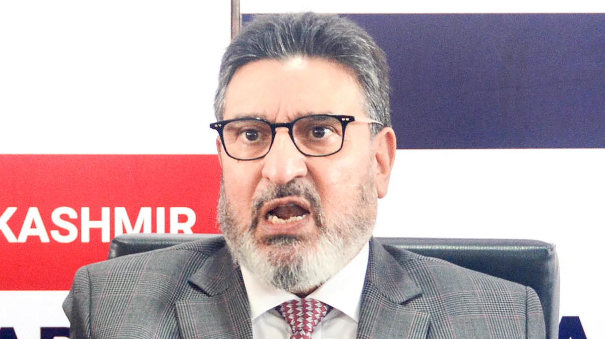 Altaf Bukhari, President of Jammu and Kashmir Apni Party (JKAP) 