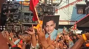 Ram Navami: Godse's picture displayed during Shobha Yatra in Hyderabad