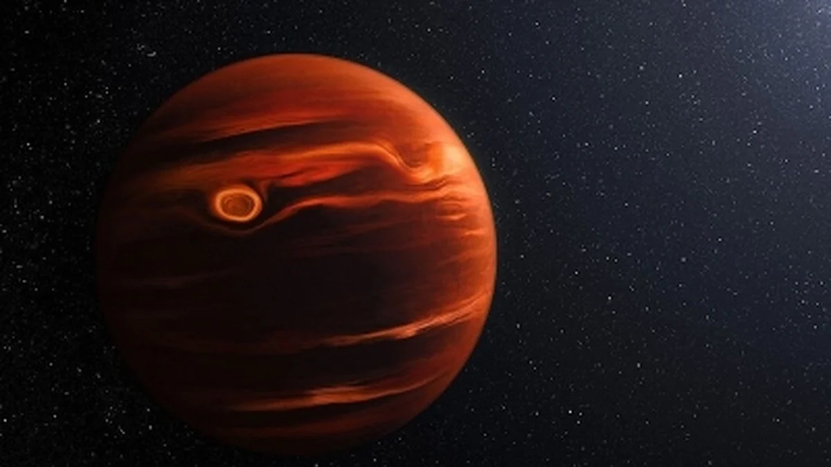 Webb telescope spots swirling, gritty clouds on remote planet