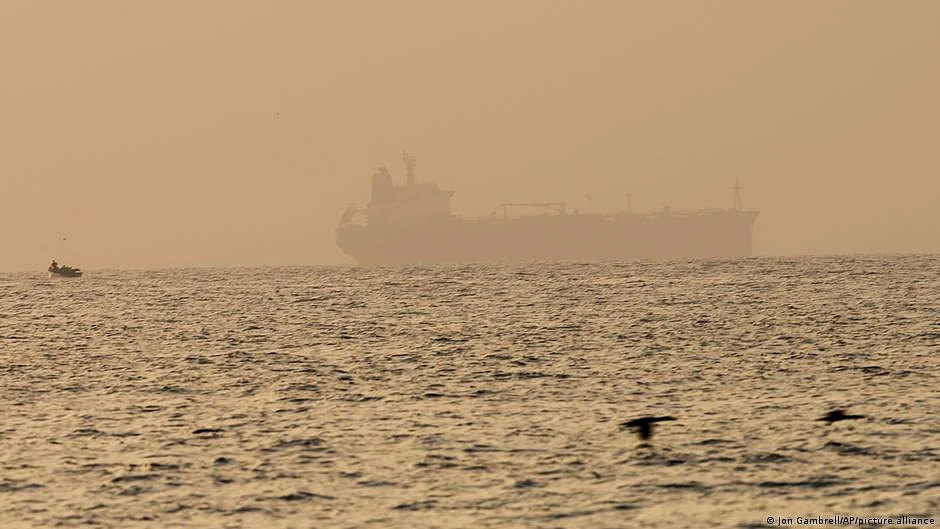 Representative image of an oil tanker in Oman coast