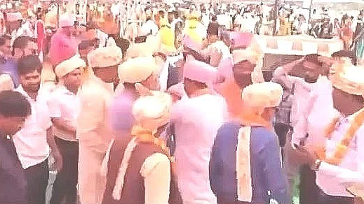 The mass marriage event in Gadasarai on Saturday