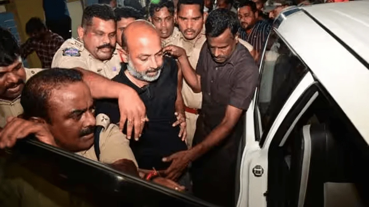 Telangana BJP chief Bandi Sanjay Kumar taken into custody by police