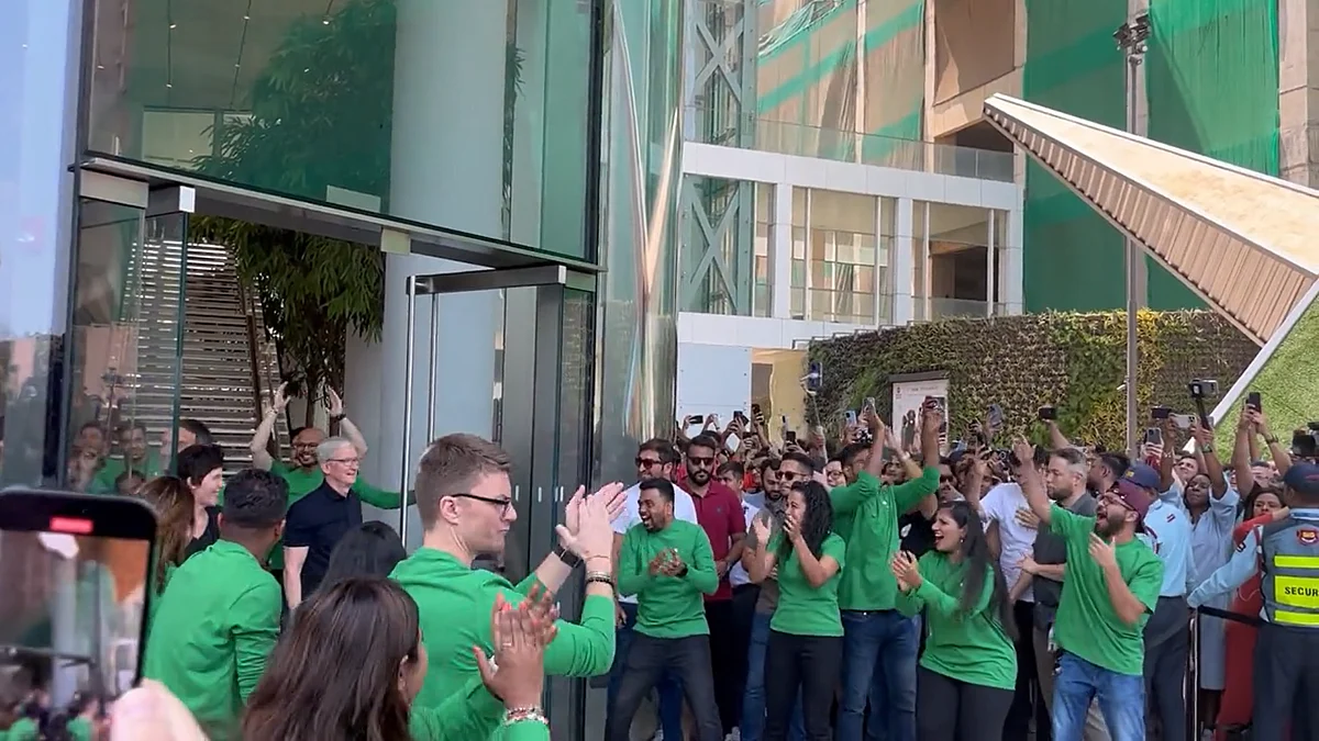 Tim Cook opens India's first Apple retail store in BKC Mumbai