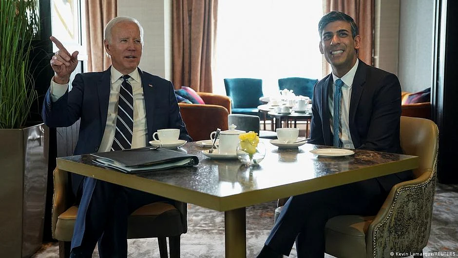 Joe Biden meets Rishi Sunak and Northern Ireland leaders