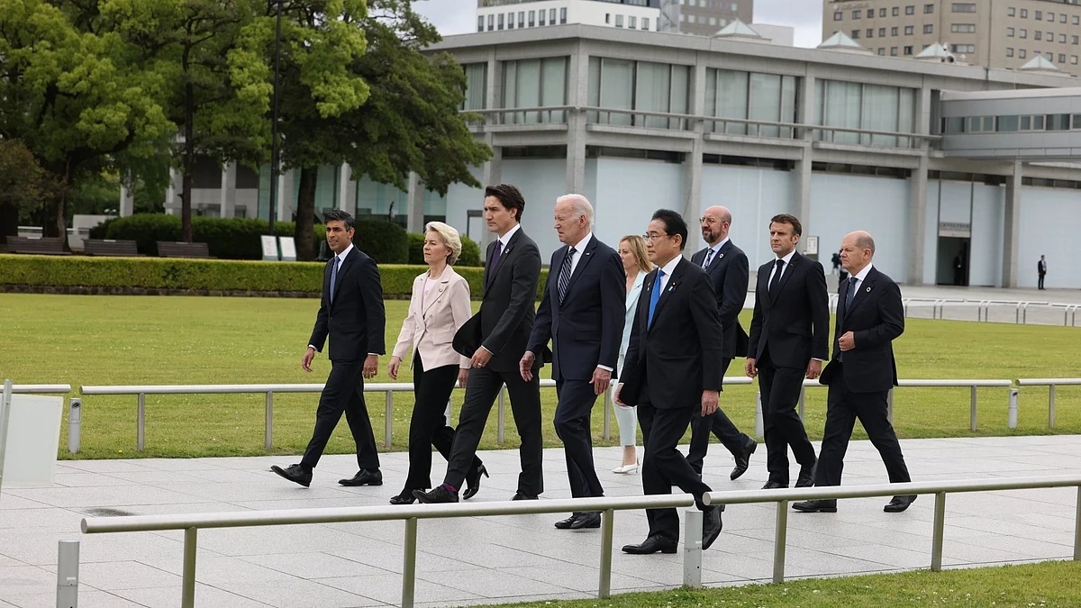 G7 leaders meet in Japan. (Photo: IANS)