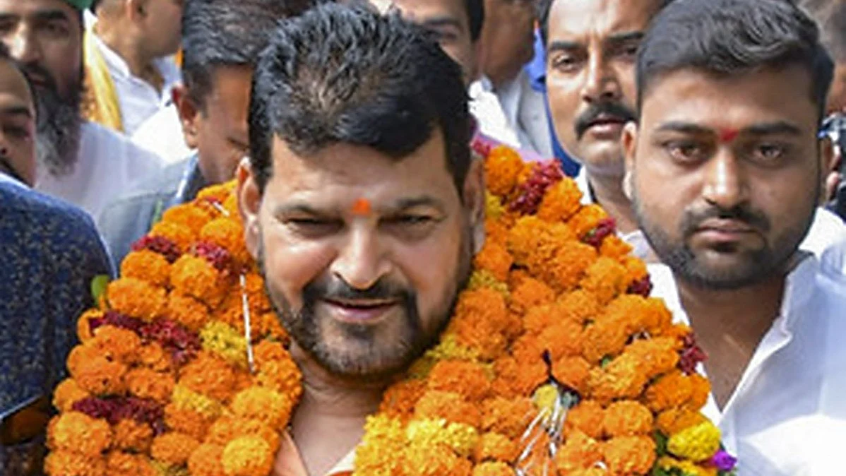 Wrestling Federation of India president and BJP MP Brij Bhashan Sharan SIngh (Photo courtesy: PTI)