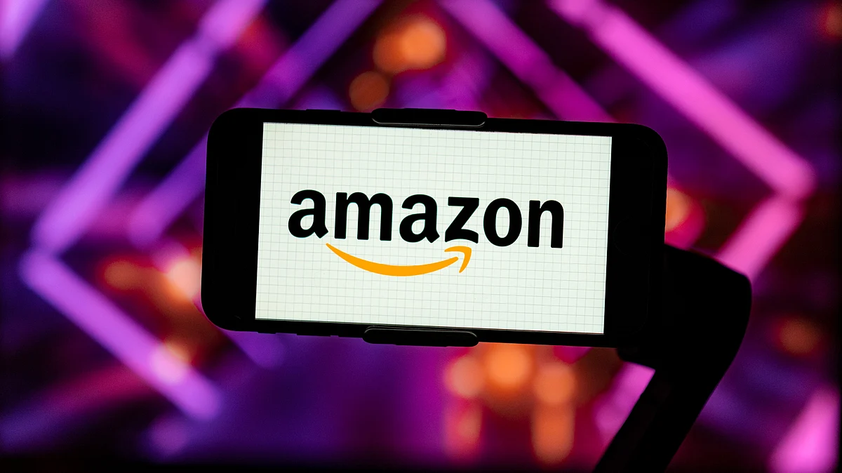 In this photo illustration, the logo of Amazon is seen displayed on a mobile phone screen. (Photo Illustration by Idrees Abbas/SOPA Images/LightRocket via Getty Images)