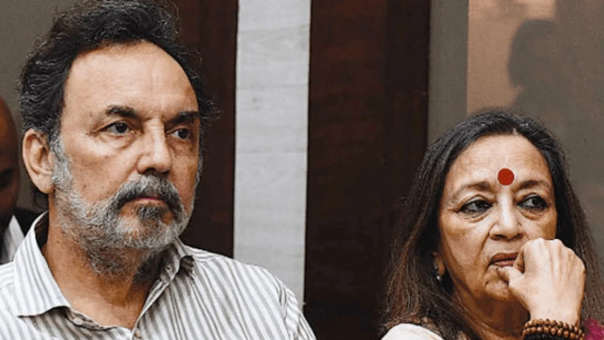 Prannoy Roy and Radhika Roy (Photo Courtesy: @Deccan_Cable/Twitter)