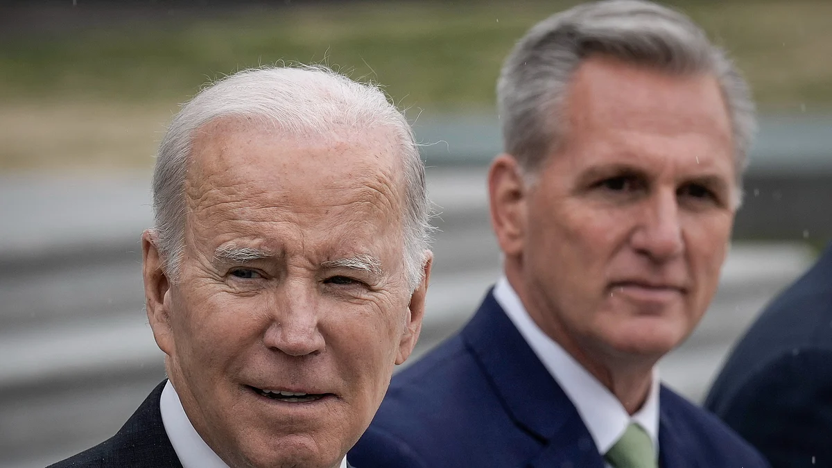 US Democratic President Joe Biden (left( and Republican House Speaker Kevin McCarthy (right) (Photo: Getty Images)