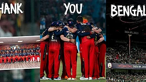 'Thank You Bengaluru' posts RCB on Twitter. (Photo: IANS)