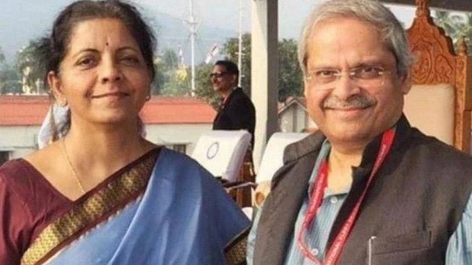 Union finance minister Nirmala Sitharaman (left) with husband Dr. Parakala Prabhakar, economist, social commentator and author
