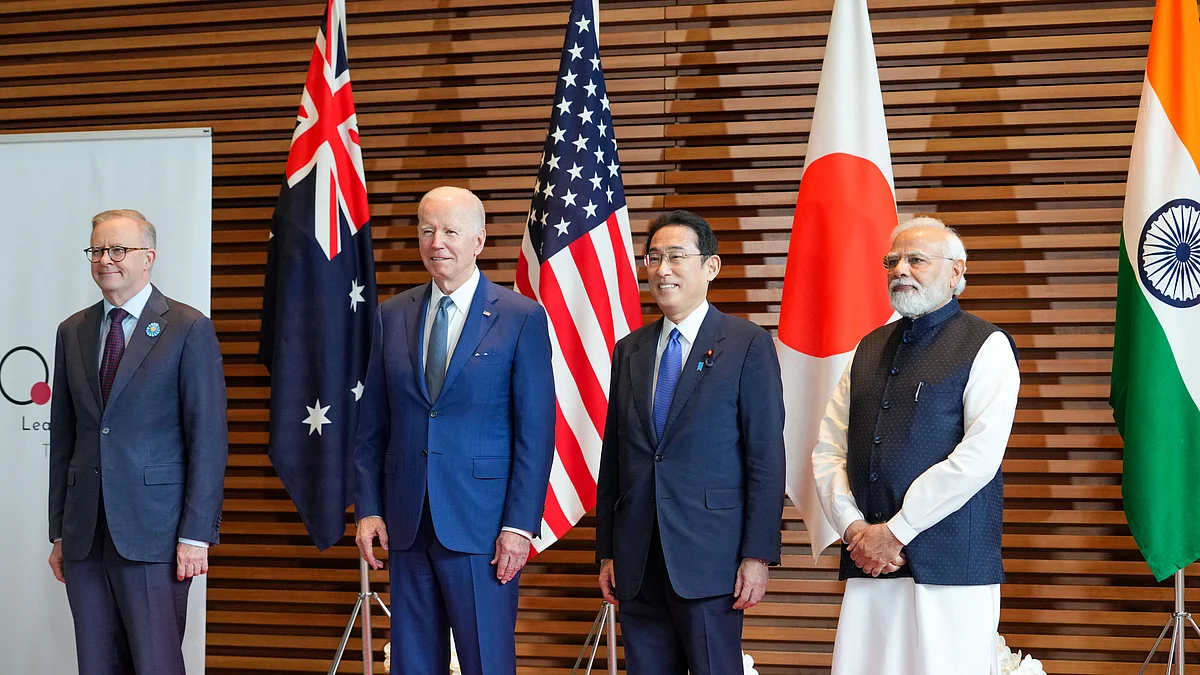 The Quad leaders; (L-R) Anthony Albanese, Australia's prime minister, US President Joe Biden, Japan's PM Fumio Kishida, India's PM Narendra Modi, in Tokyo, Japan, on Tuesday, May 24, 2022. (Photo: Getty Images)