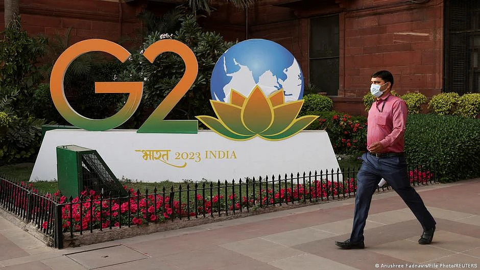 The G20 India logo cutout (DW)