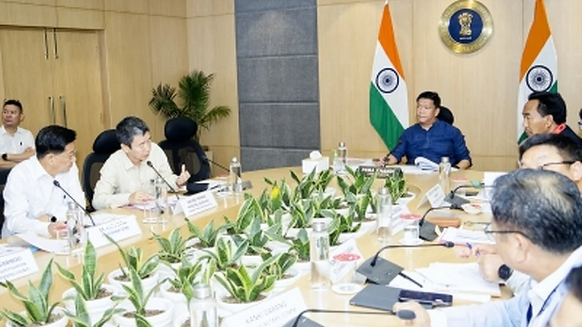 Chief Minister Pema Khandu on Thursday took a detailed review on the status of road projects (Photo: IANS)