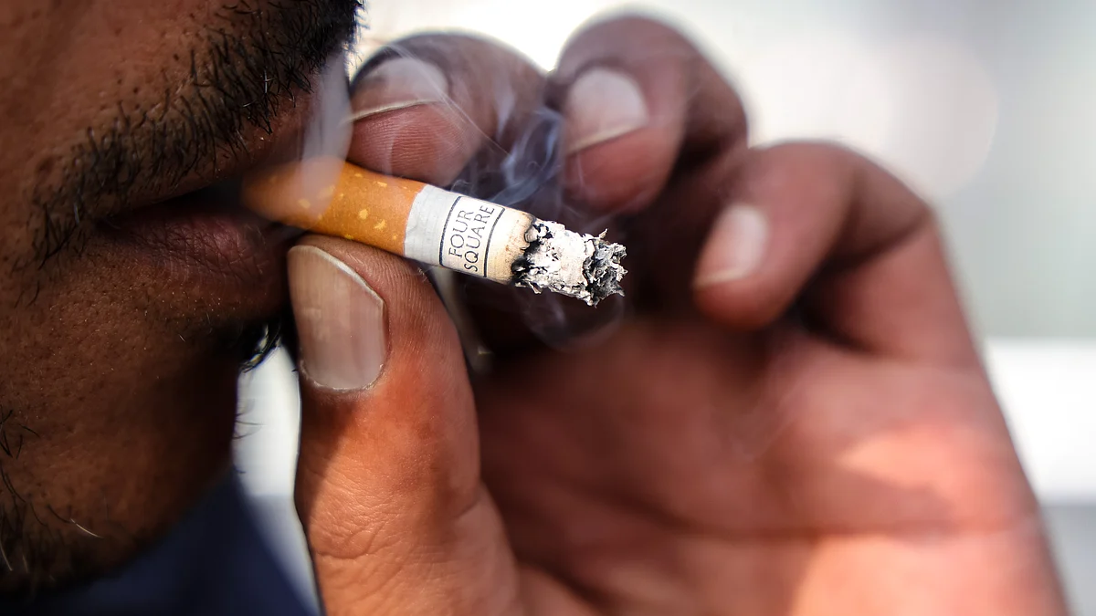 Representative image of a man smoking a Four Square cigarette.  (Photo: Getty Images)