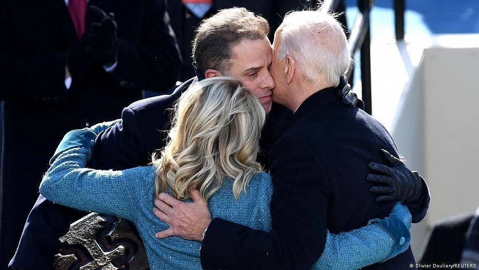 Hunter Biden with Joe and Jill Biden (photo: DW)