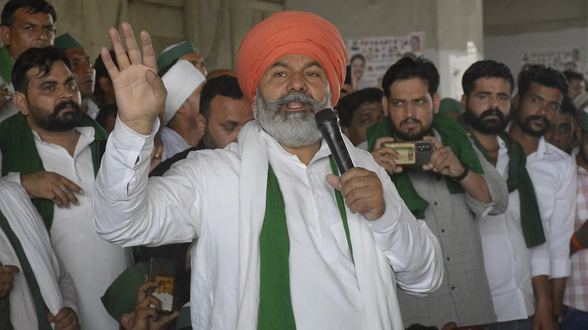 Bharatiya Kisan Union leader Rakesh Tikait (photo: Getty Images)