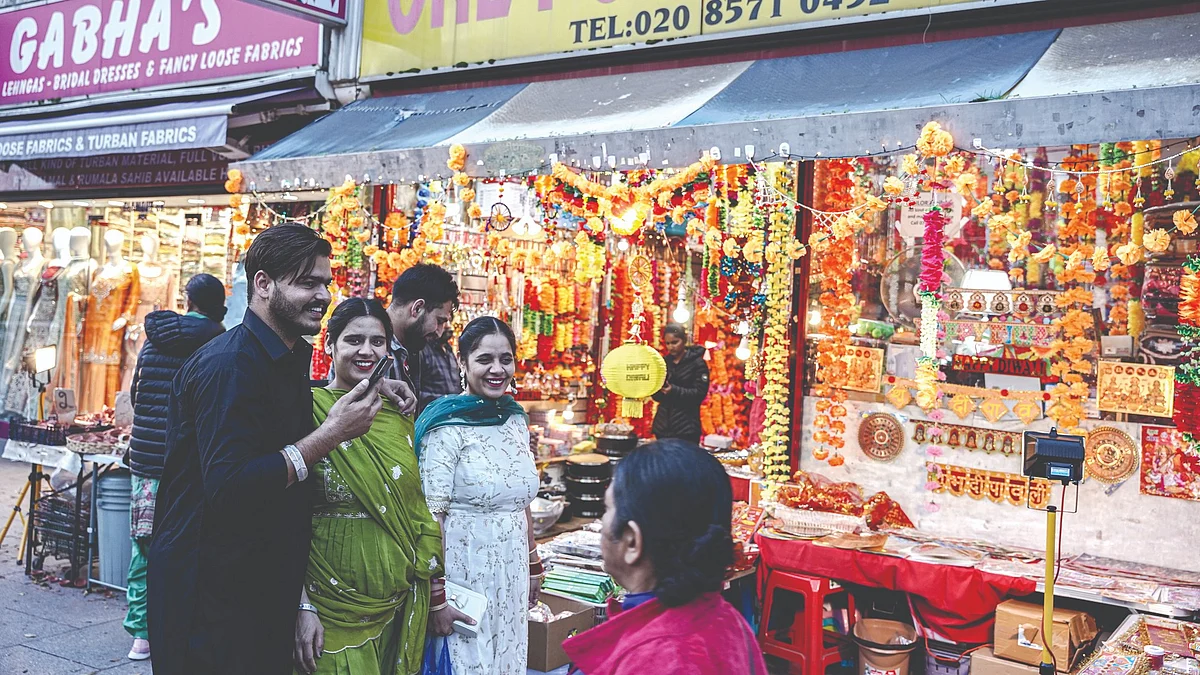 Indians in Southall, west London. Indians have become the largest group of non-EU citizens to migrate to Britain for work since Brexit (Photo: Getty)