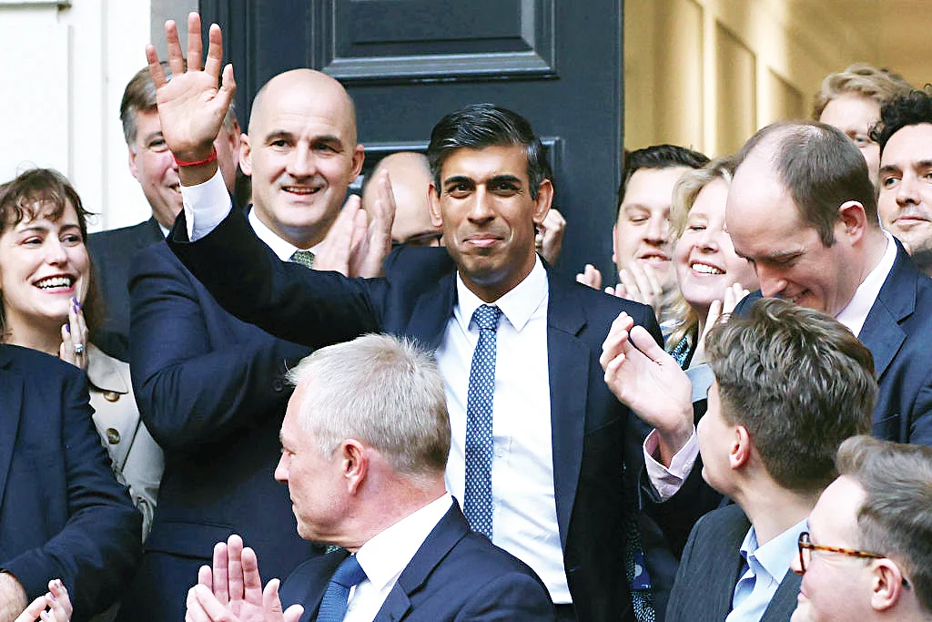 PM Rishi Sunak at a Conservative Party meet