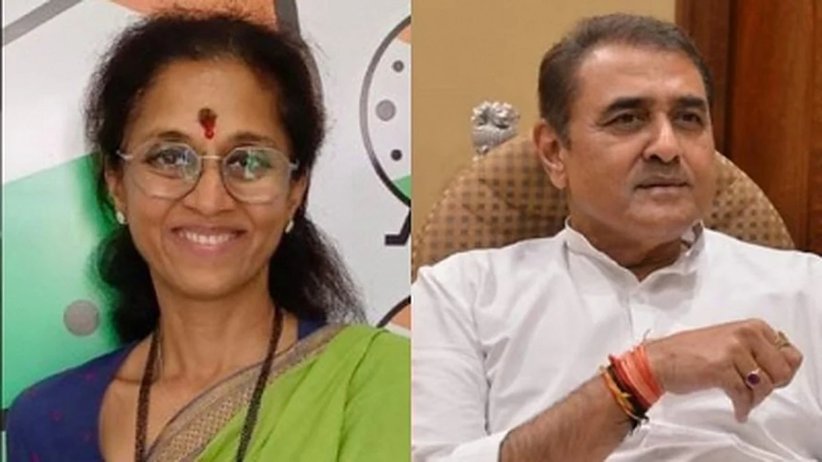 Supriya Sule and Praful Patel (Photo: IANS)