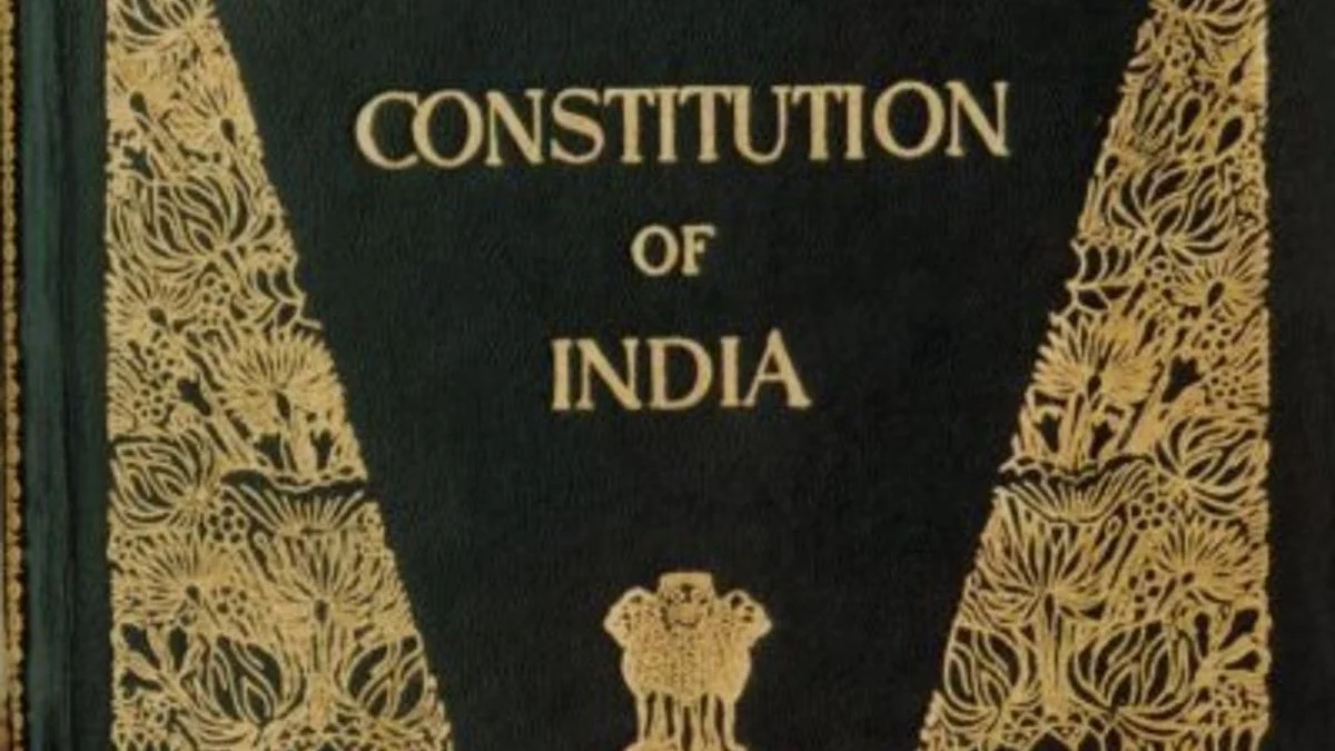 The Constitution of India (photo courtesy @SamvidhanBot/Twitter)