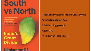 Book cover of 'South vs North: India's Great Divide' (courtesy Juggernaut)
