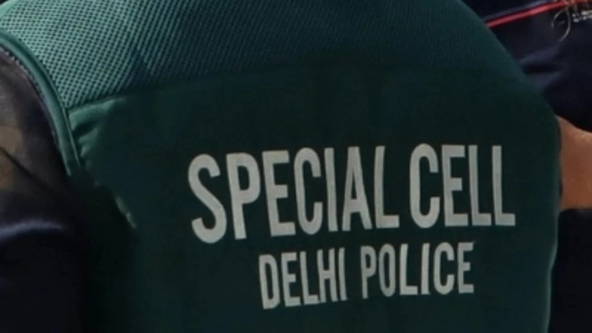 Special Cell Delhi Police jacket (photo: IANS)