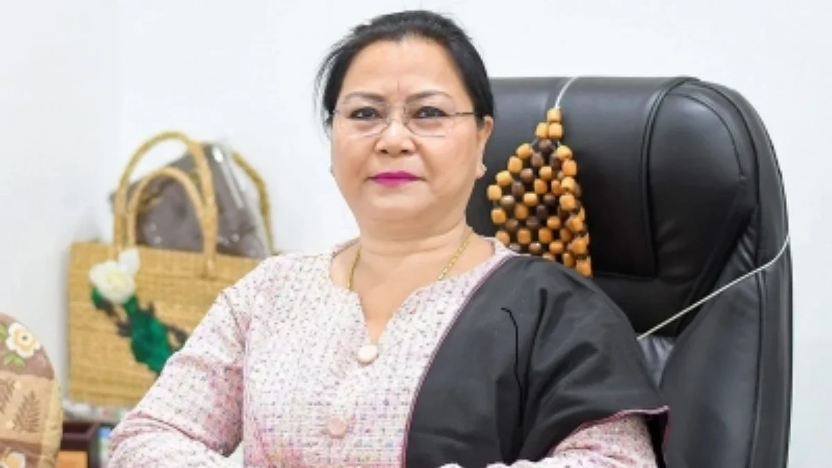 The Industry minister Nemcha Kipgen from the BJP. (Photo Courtesy: IANS)