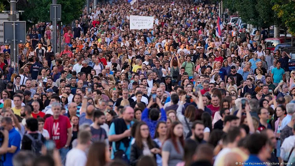 Serbia: Belgrade rocked by anti-government protests (photo: DW)