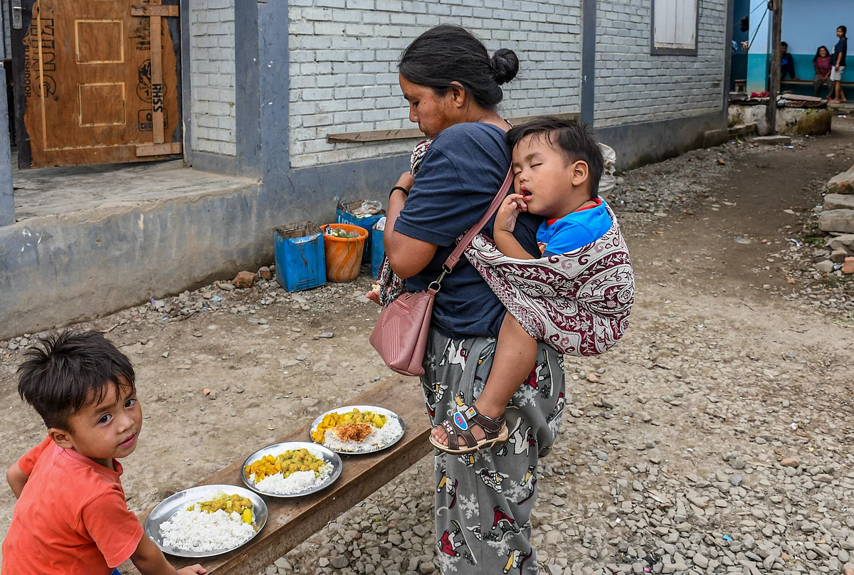 At relief camps in Manipur, every grain counts